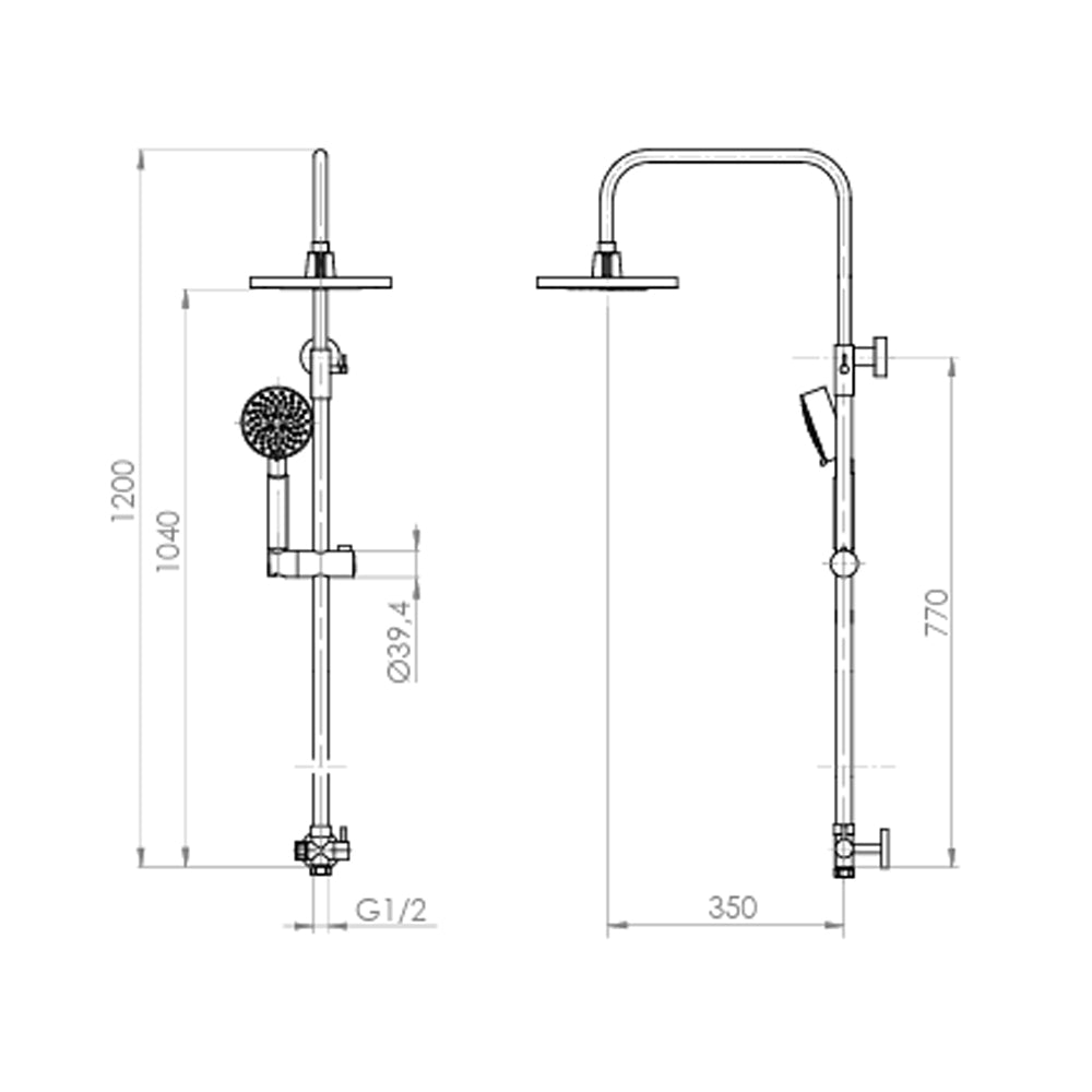 Pack Baño Ibiza | Columna Ducha + Grifería
