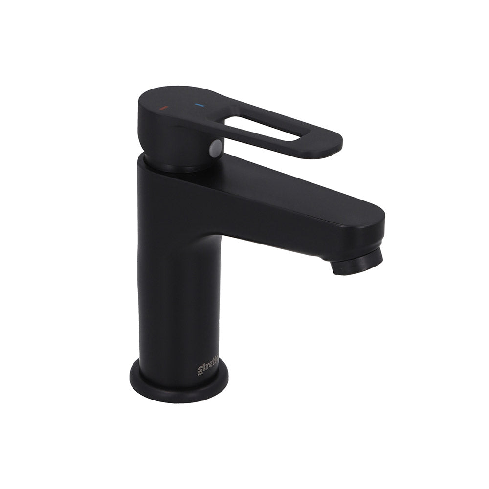 Pack Baño Lorca Negro Mate | Sanitario + Mueble Paris Lenga + Grifería