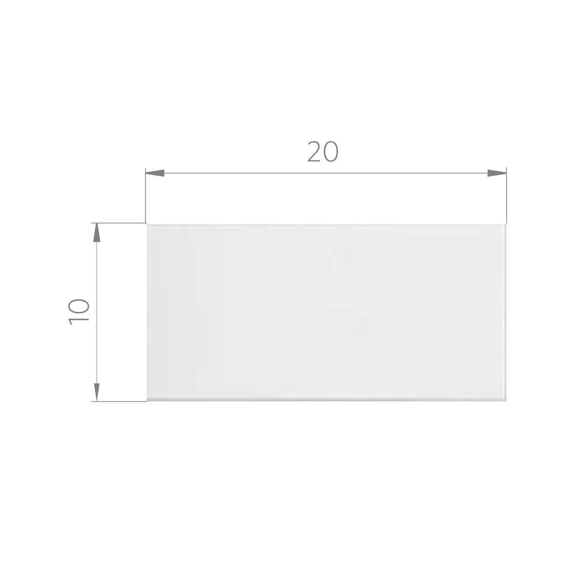 Cerámica Muro -  Brick Brillo Blanco 10x20