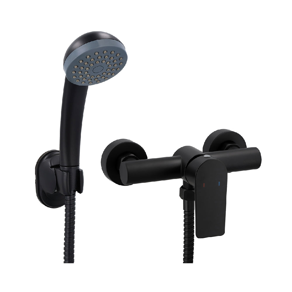 Monomando Ducha Bruna Negro Mate