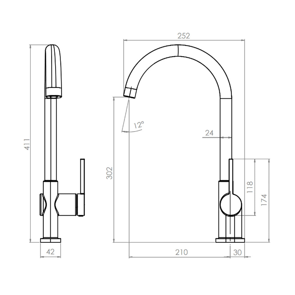 Monomando Lavaplatos Ravello Grafito Austral