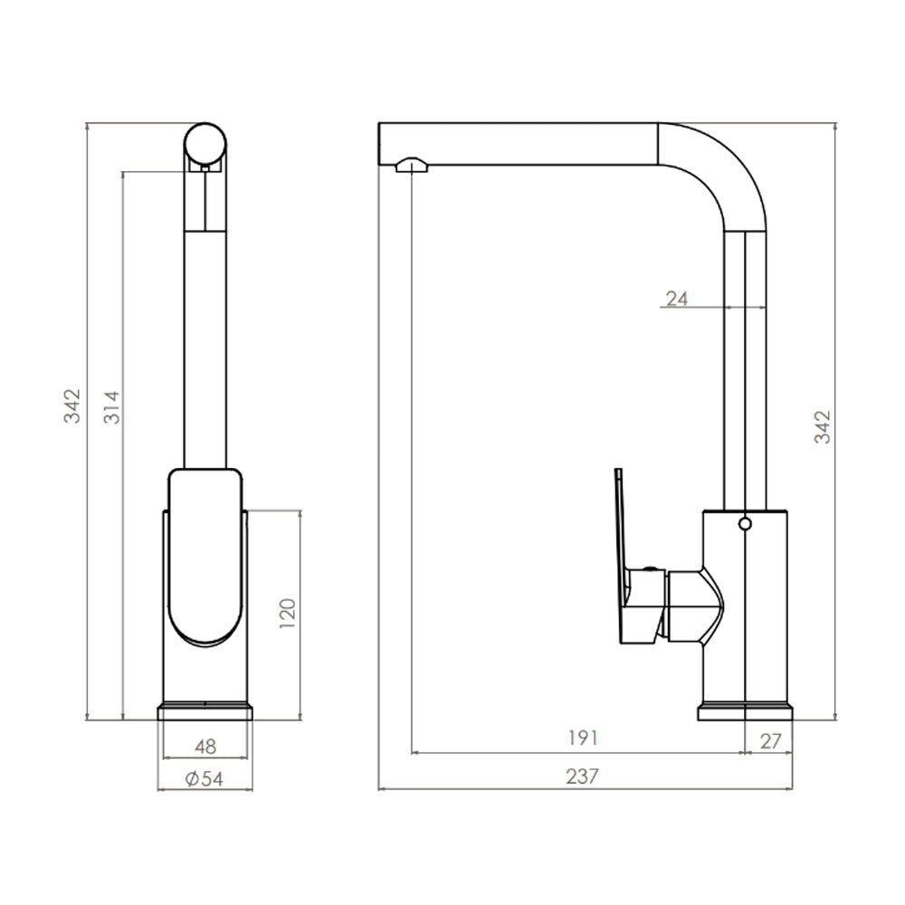 Monomando Lavaplatos Queens Negro Mate