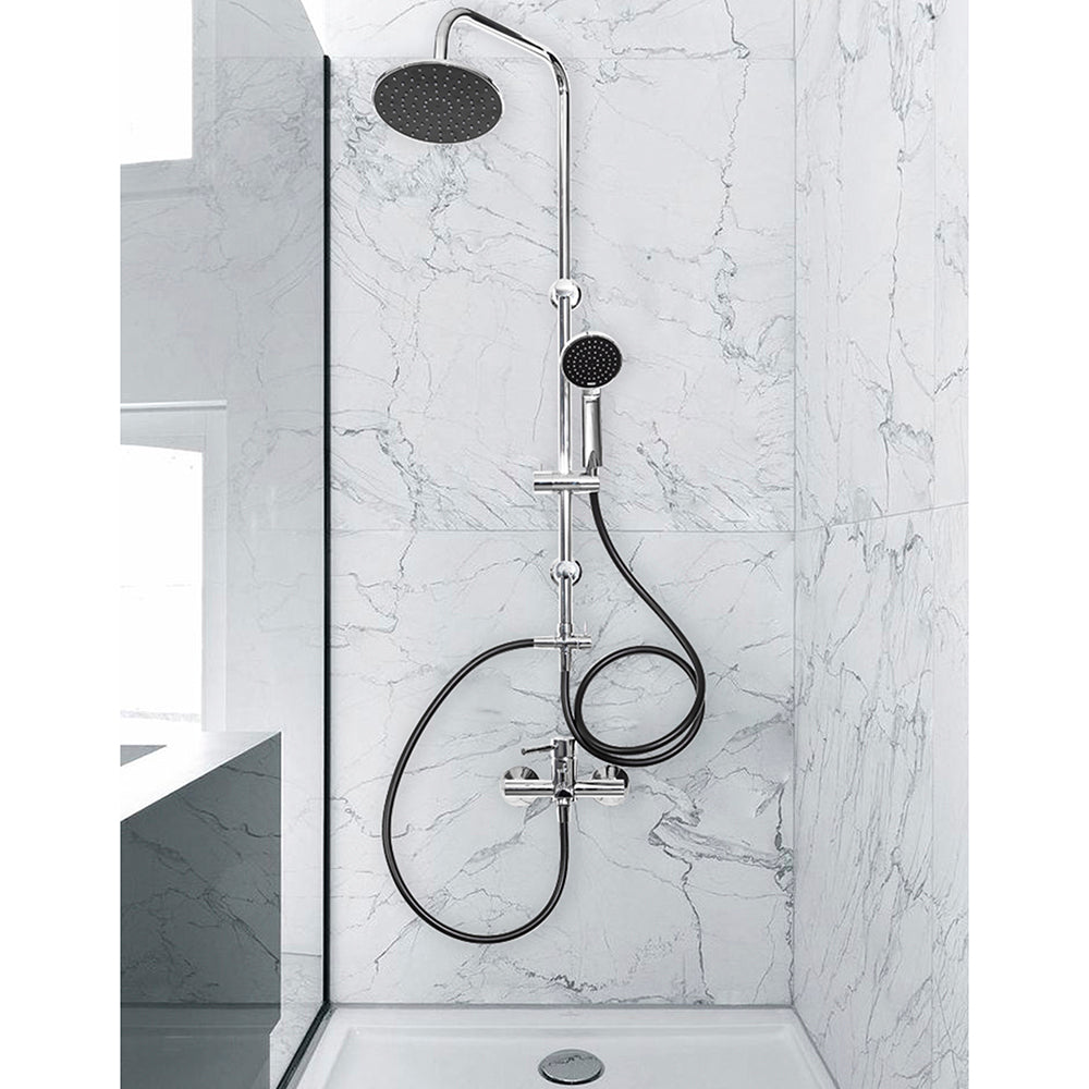 Plato Ducha Circular de 20 cm  Negro