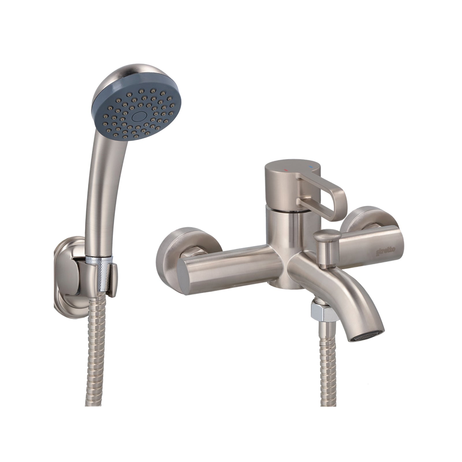 Monomando Tina Ducha Rizzo Inox Satinado