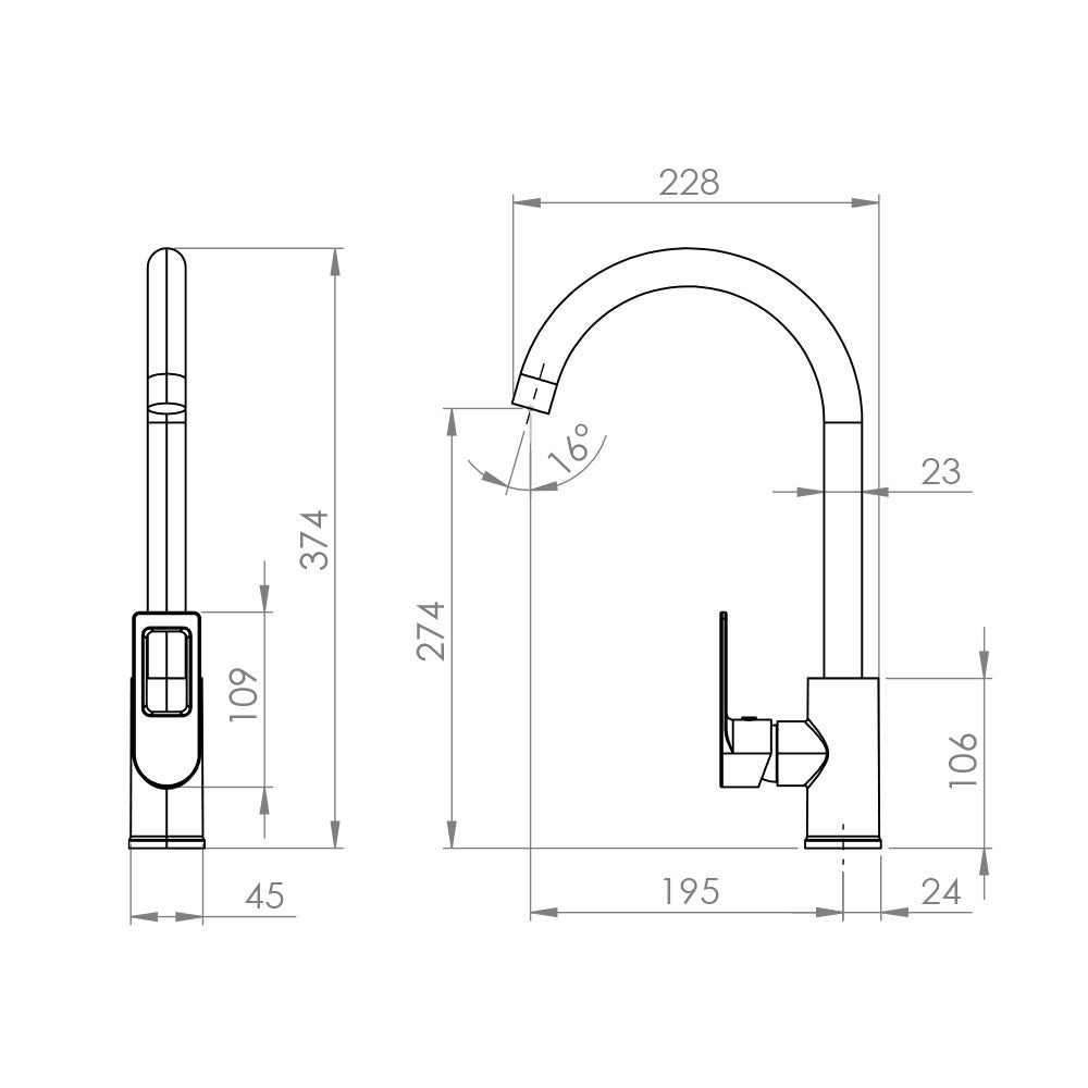 Monomando Lavaplatos Anzi Cromo