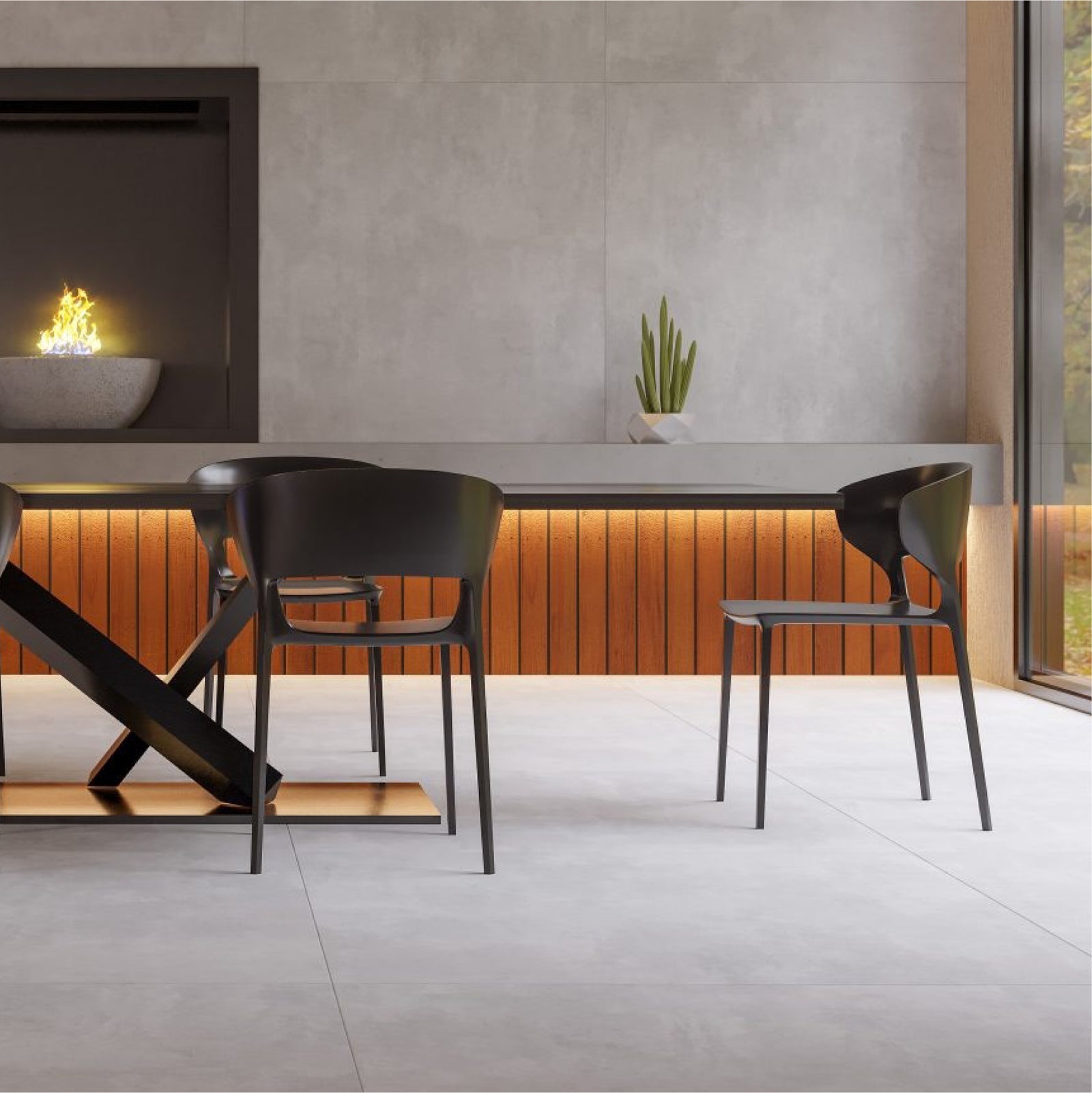 Porcelanato - Gran Soft Concrete Acetinado 62x122 Rectificado