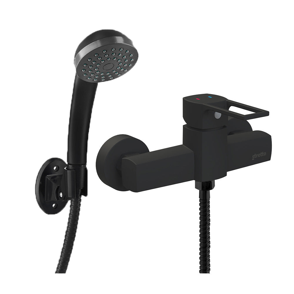 Monomando Ducha Alatri Negro Mate