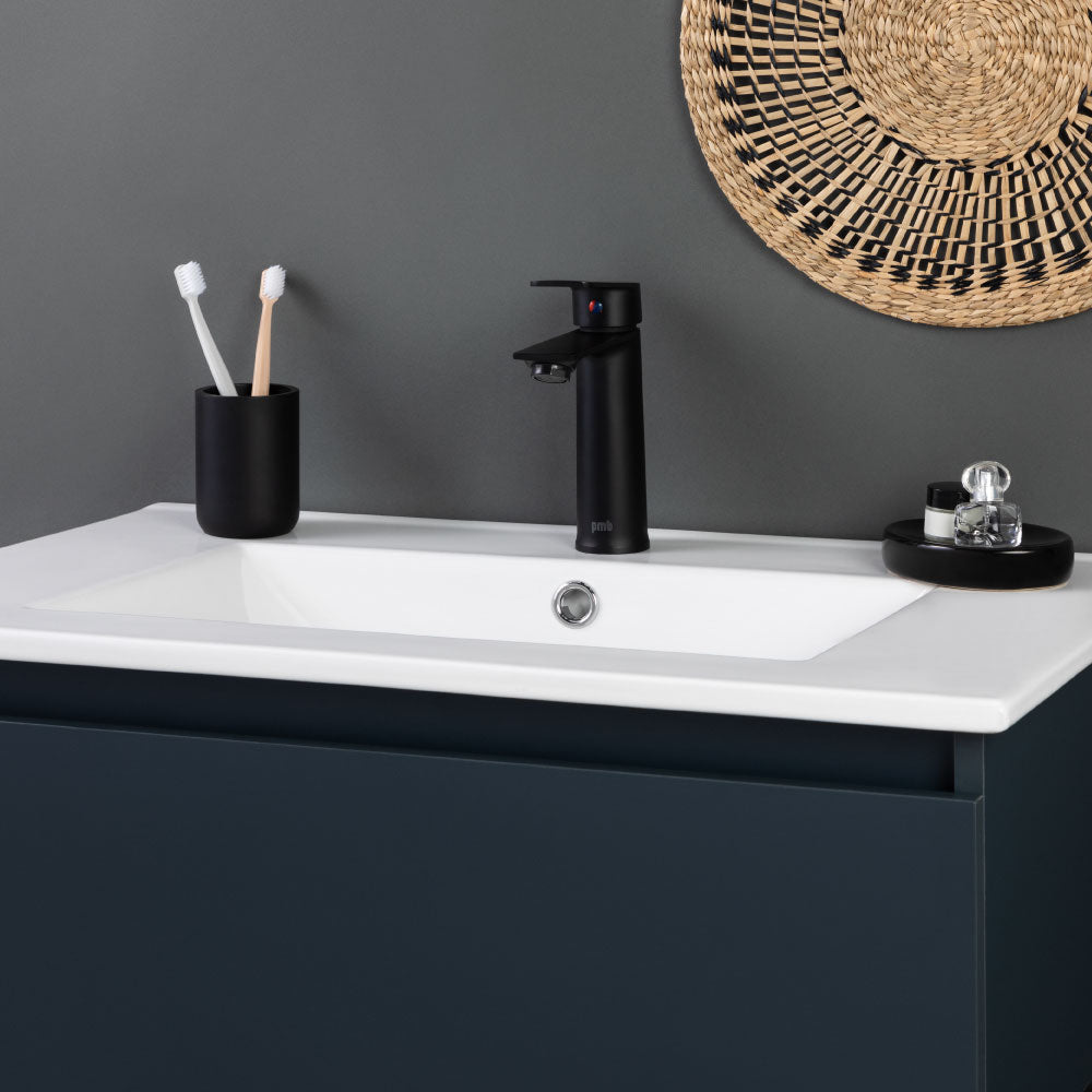 Monomando Lavamanos Queens Negro Mate