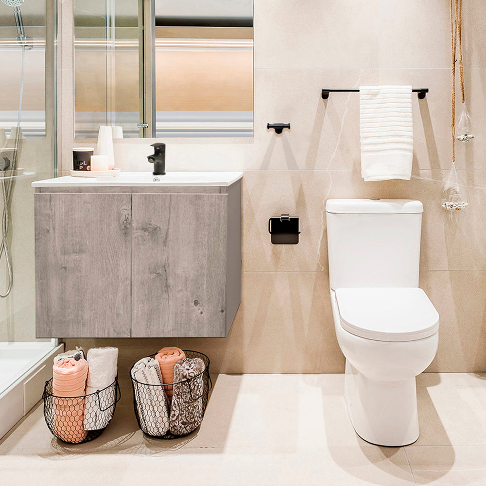 Pack Baño  Art Deco | Mueble Vanitorio Lenga + Griferías + Accesorios
