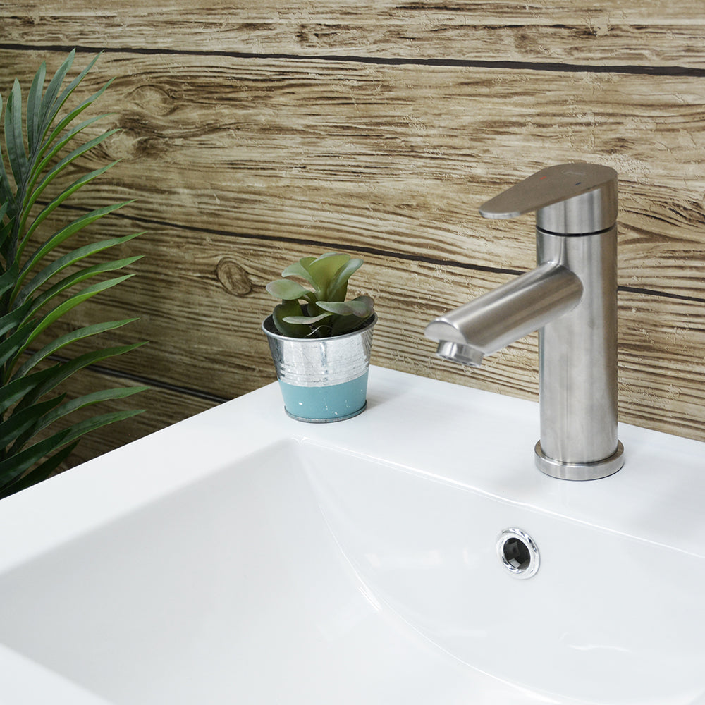 Monomando Lavamanos Vermont Inox Satinado