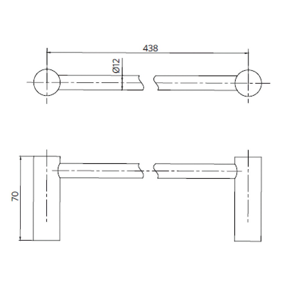 Barra Toalla 18 ( 46cm ) OZ