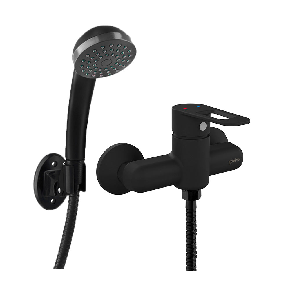 Monomando Ducha Verona Negro Mate