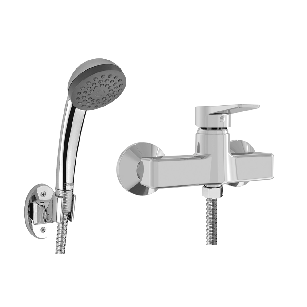 Monomando Ducha Nápoles Cromo