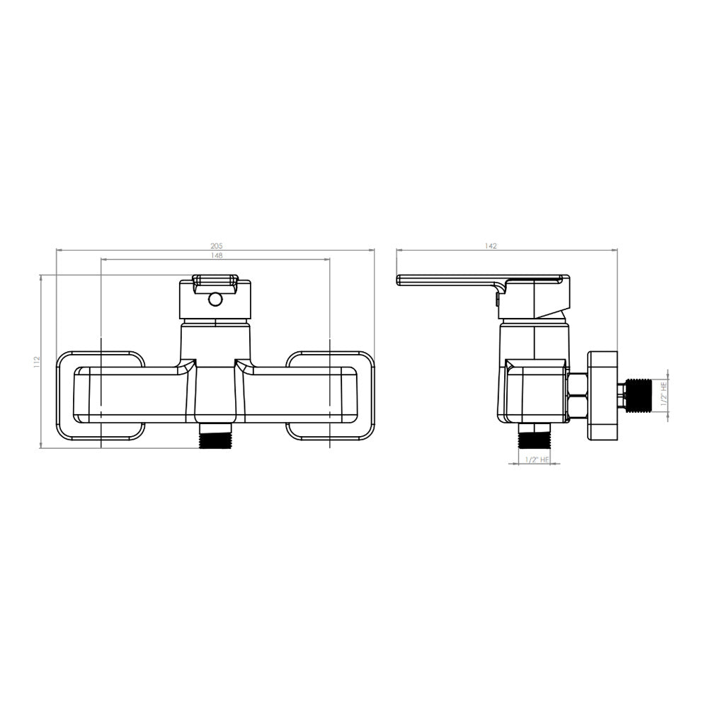 Monomando Ducha Imperia Cromo