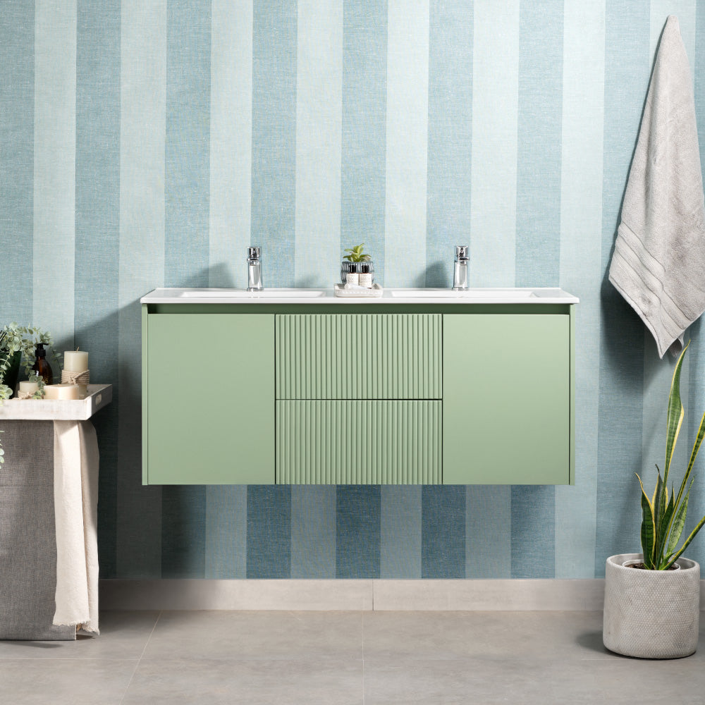 Mueble de Baño Completo Sophie Sage Green Texturado