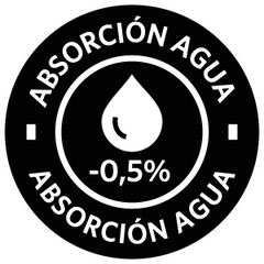 Absorción Agua -0,5%