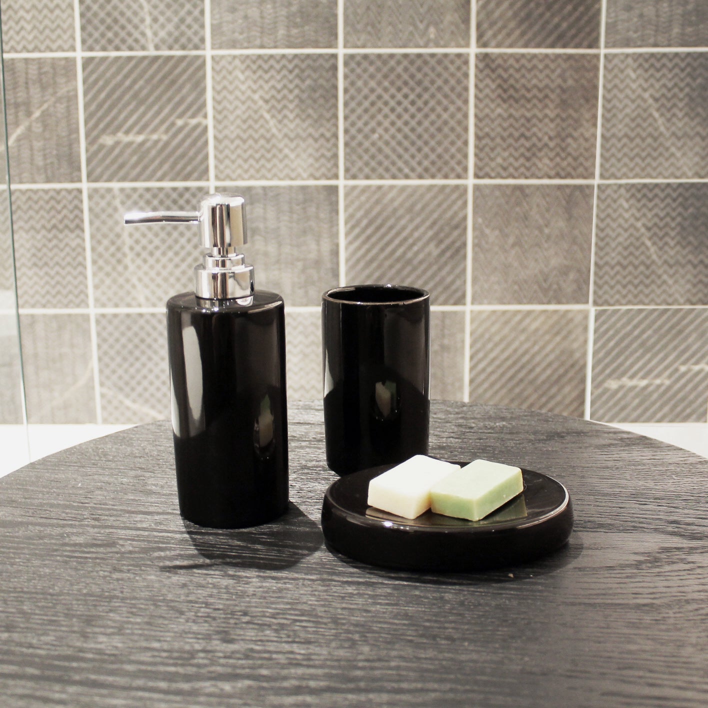 Kit Accesorios Baño Cerámico 3 piezas